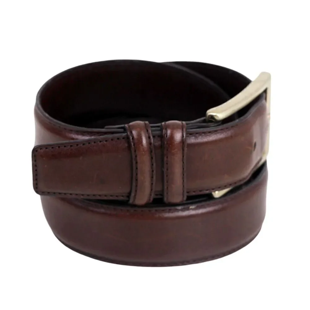Men's Warehous BROWN GENUINE LEATHER 1 1/4